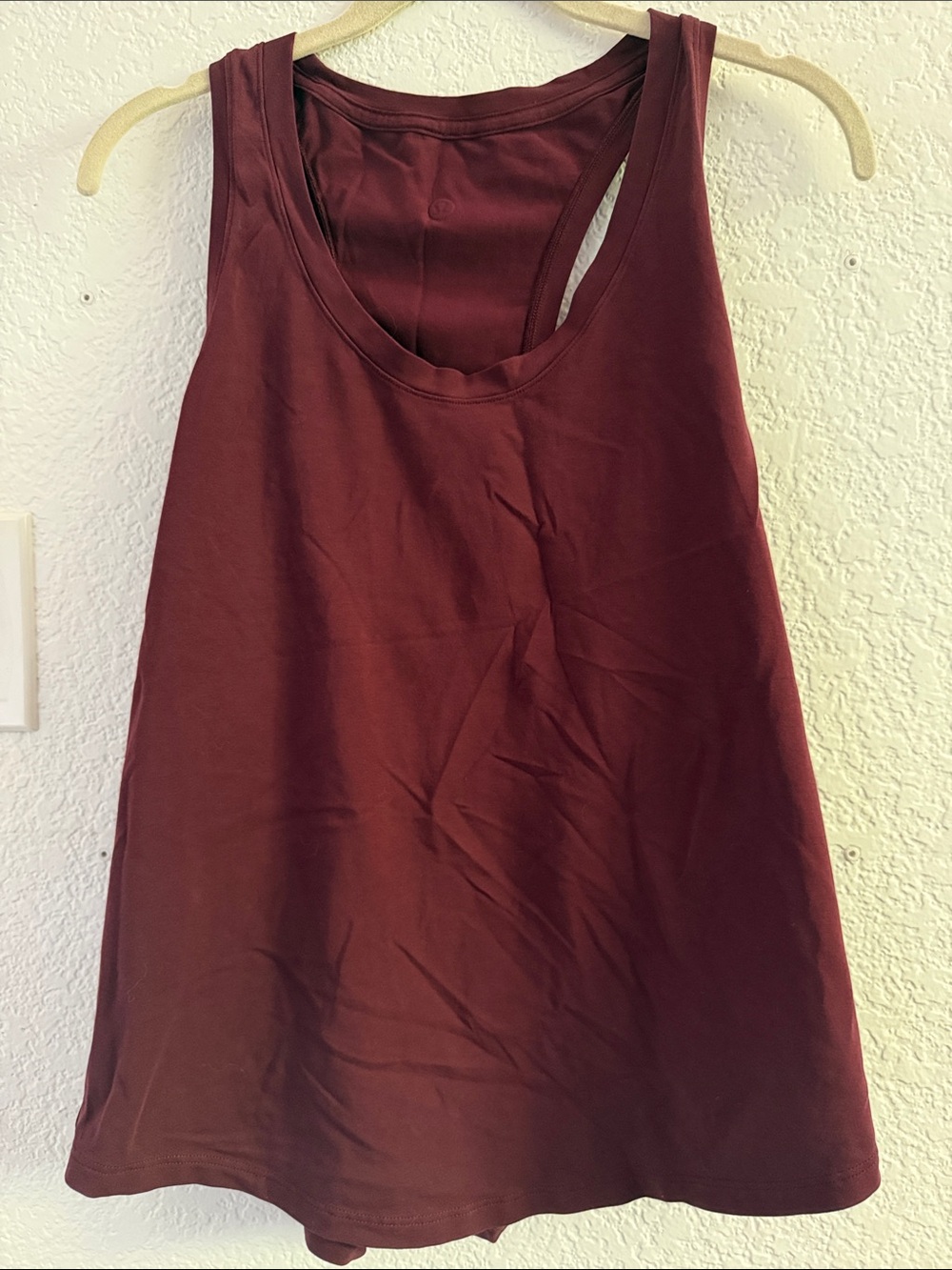 lululemon athletica Burgundy Scoop Neck Racerback Tank